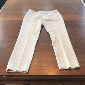 Trouser pants, off white, straight leg.